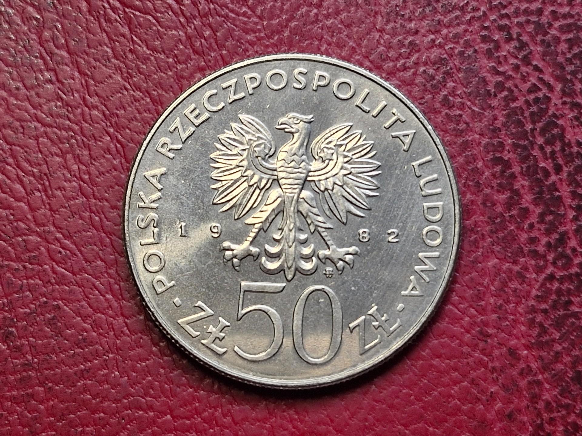 Lenkija 50 zlotų, 1982 Y# 133 Kreivaburnis