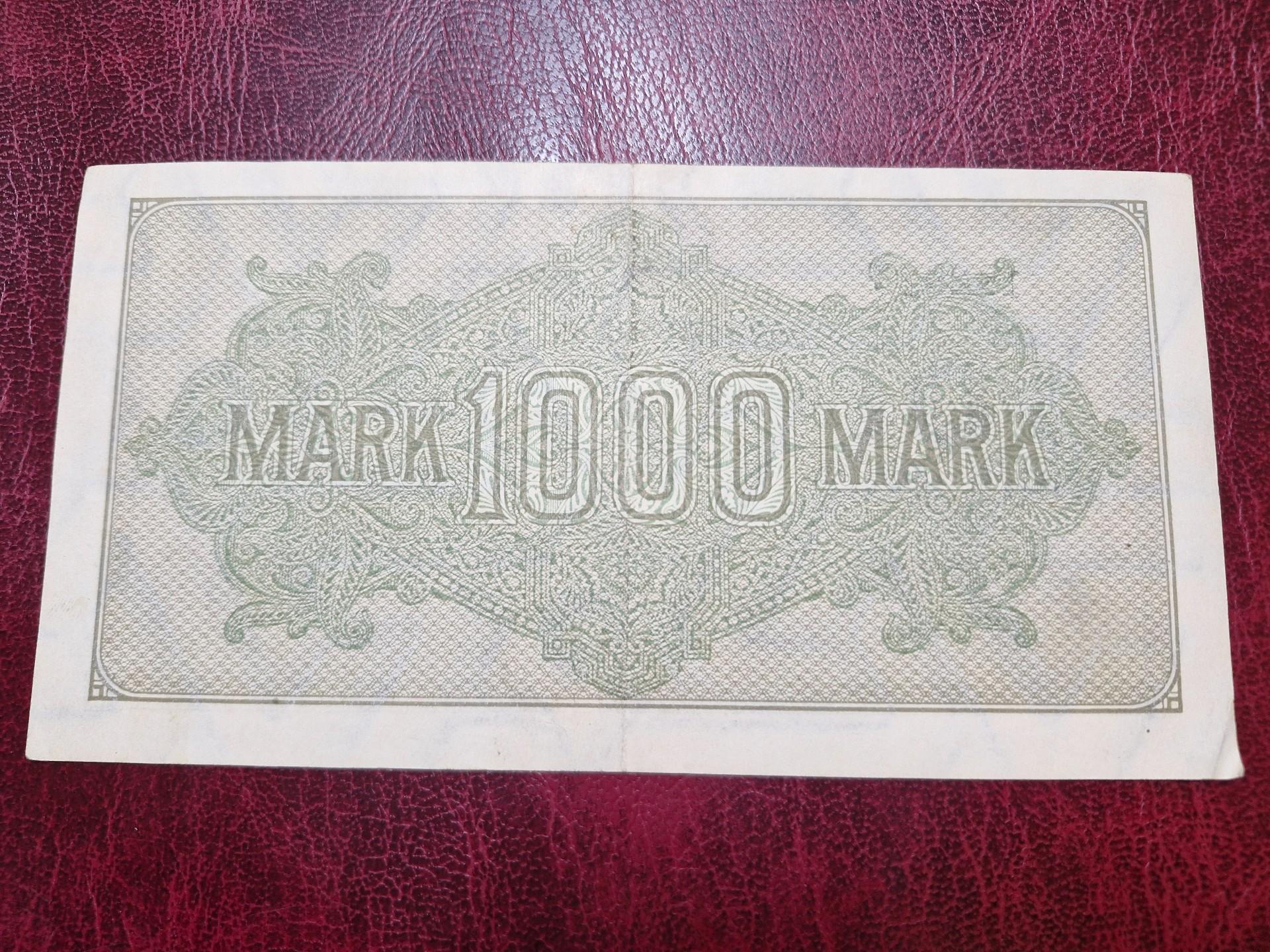 1,000 Mark 1922.09.15 Vokietija P-76a