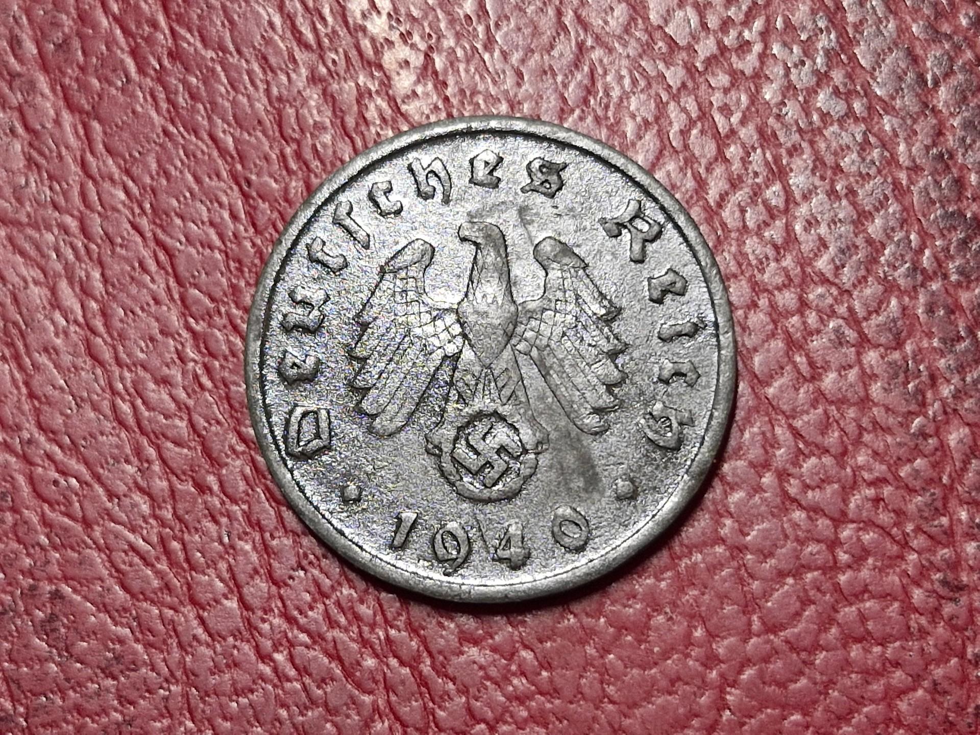 Trečiasis Reichas 10 reichspfenigų, 1940G KM# 101