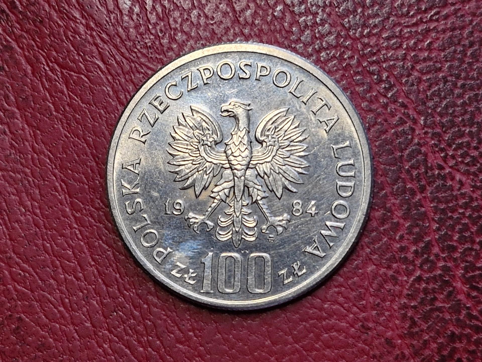 Lenkija 100 zlotų, 1984 Y# 151 40-osios metinės