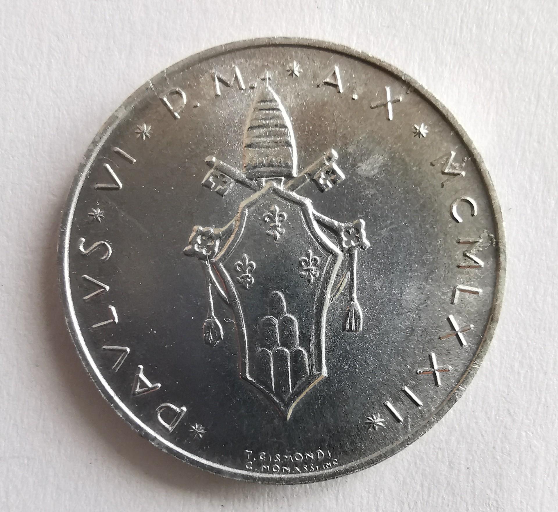 Vatikanas 1 lira 1972