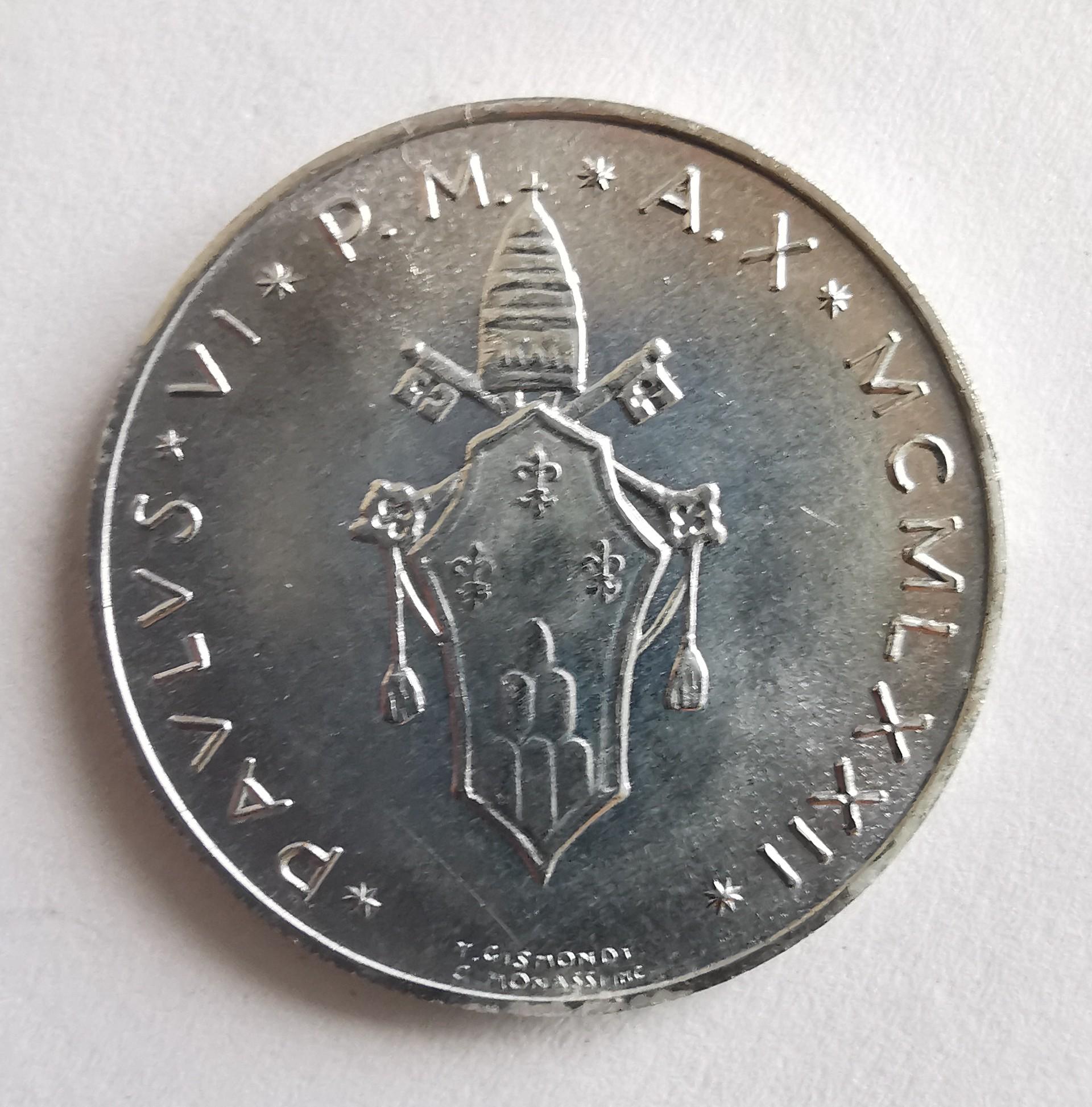 Vatikanas 5 liros 1972