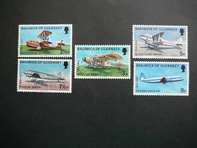 Guernsey 1973 Lektuvai MNH #UK