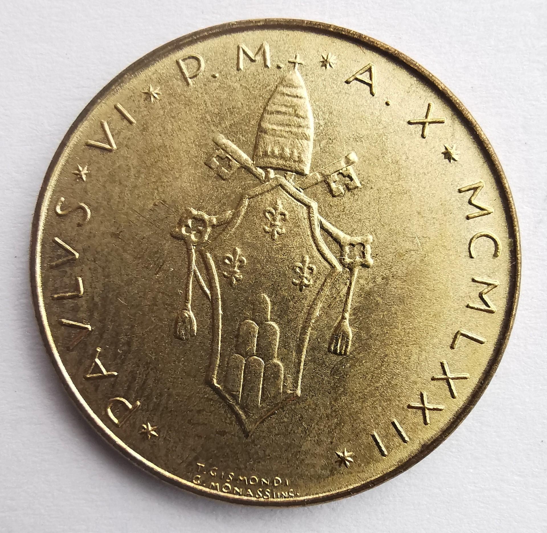 Vatikanas 20 lirų 1972