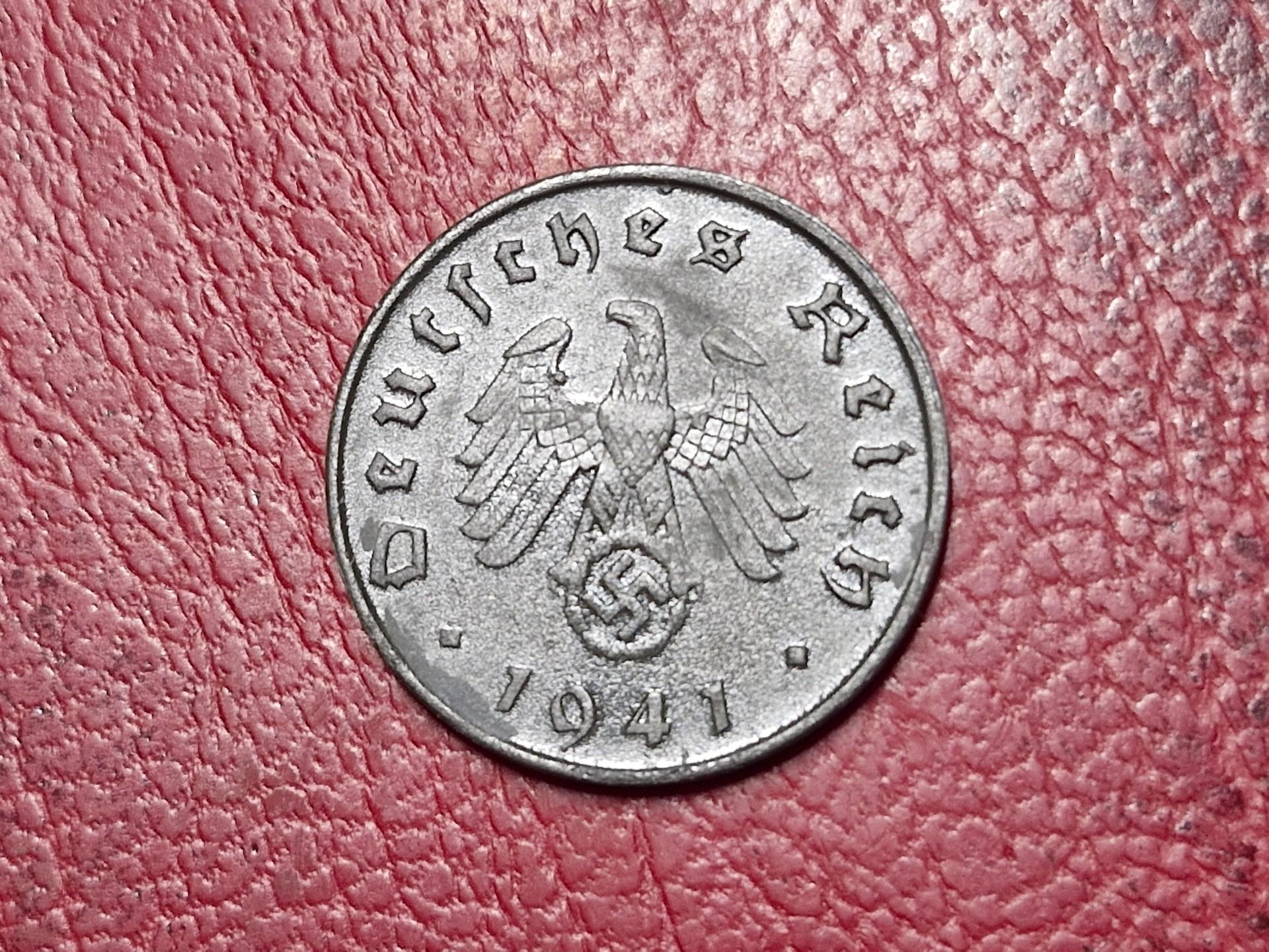 Trečiasis Reichas 10 reichspfenigų, 1941A KM# 101