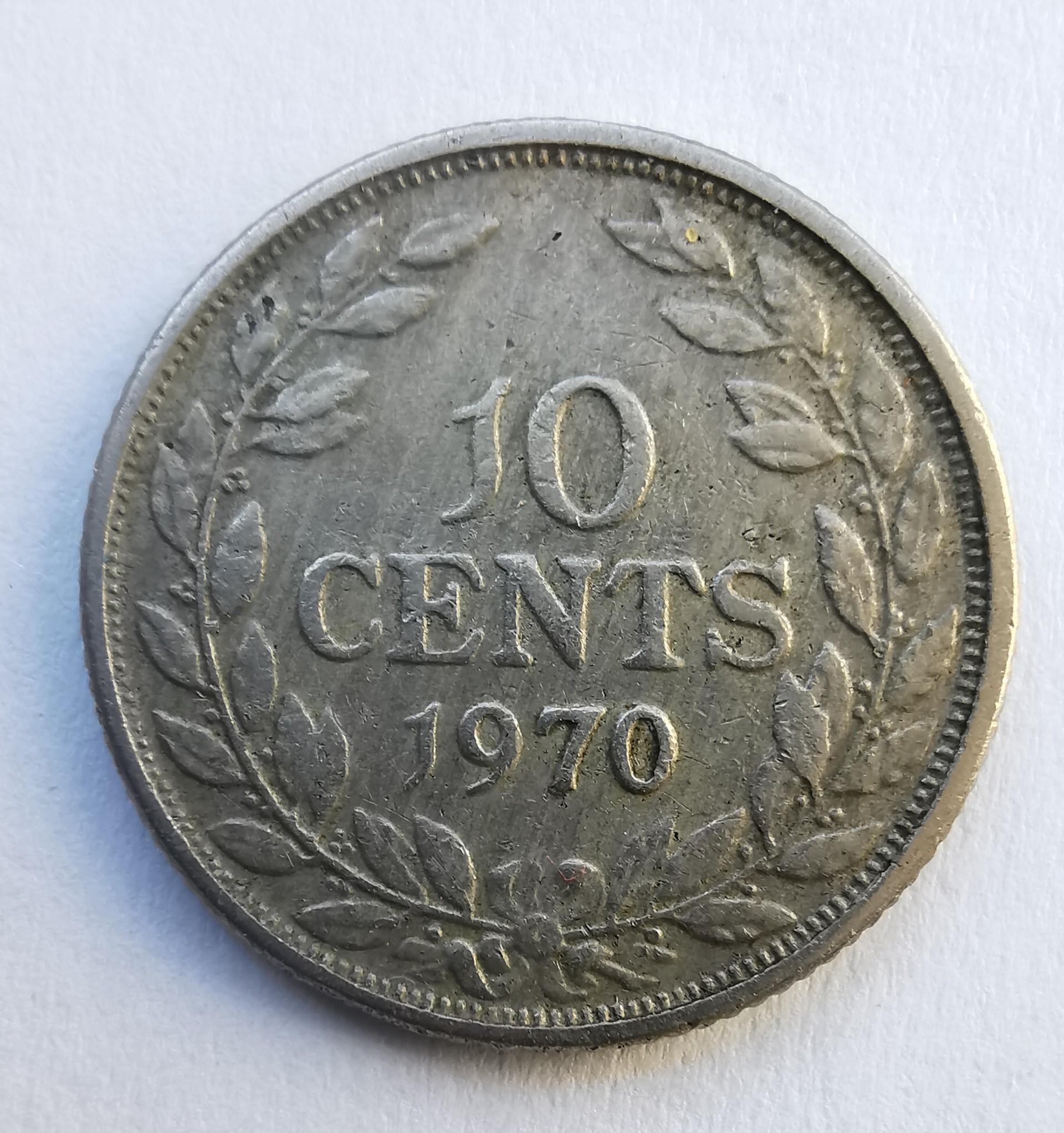 Liberija 10 c 1970