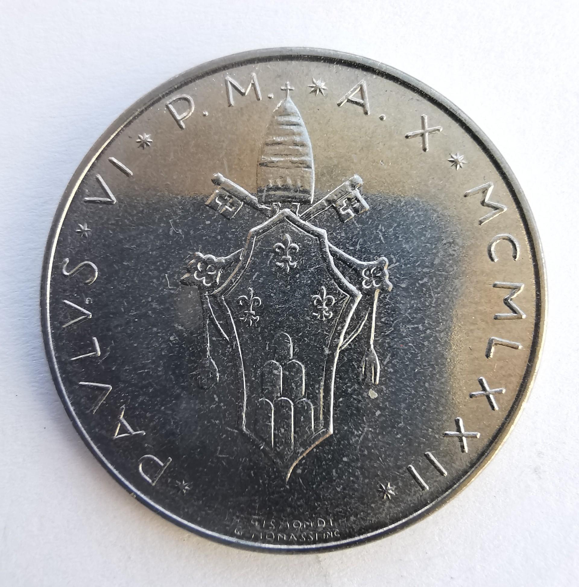 Vatikanas 50 lirų 1972