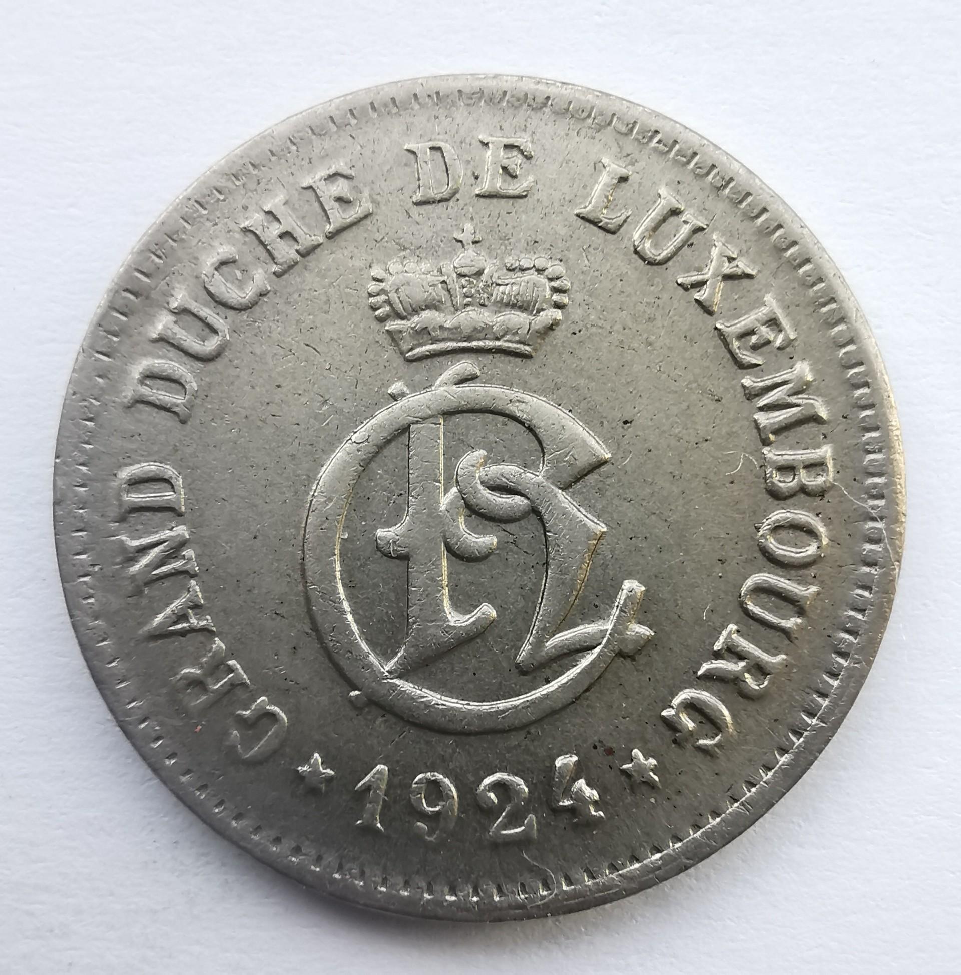 Liuksemburgas 10 c 1924