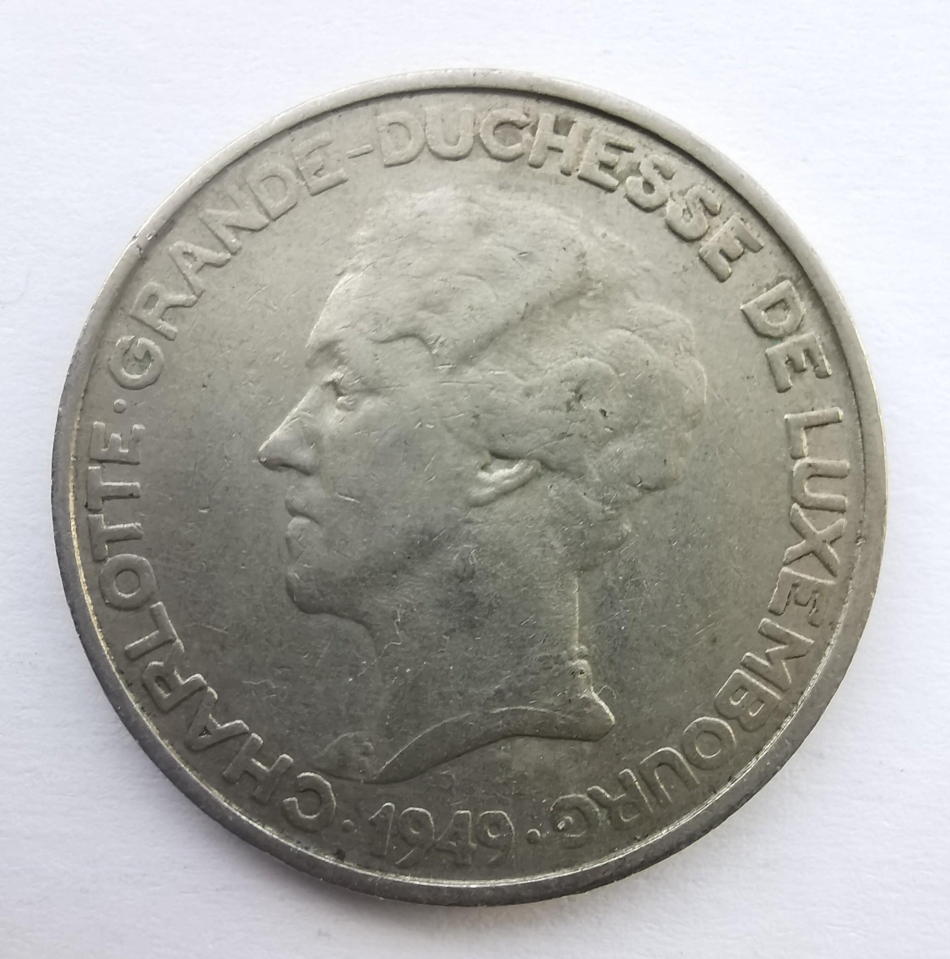 Liuksemburgas 5 frankai 1949