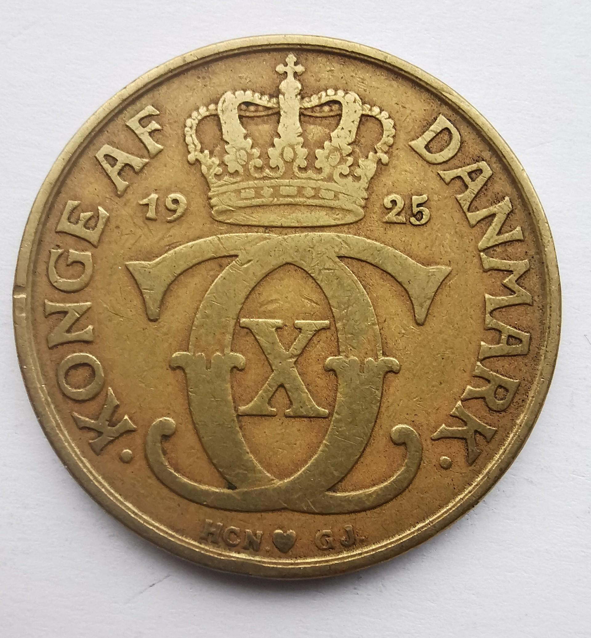 Danija 2 kronos 1925