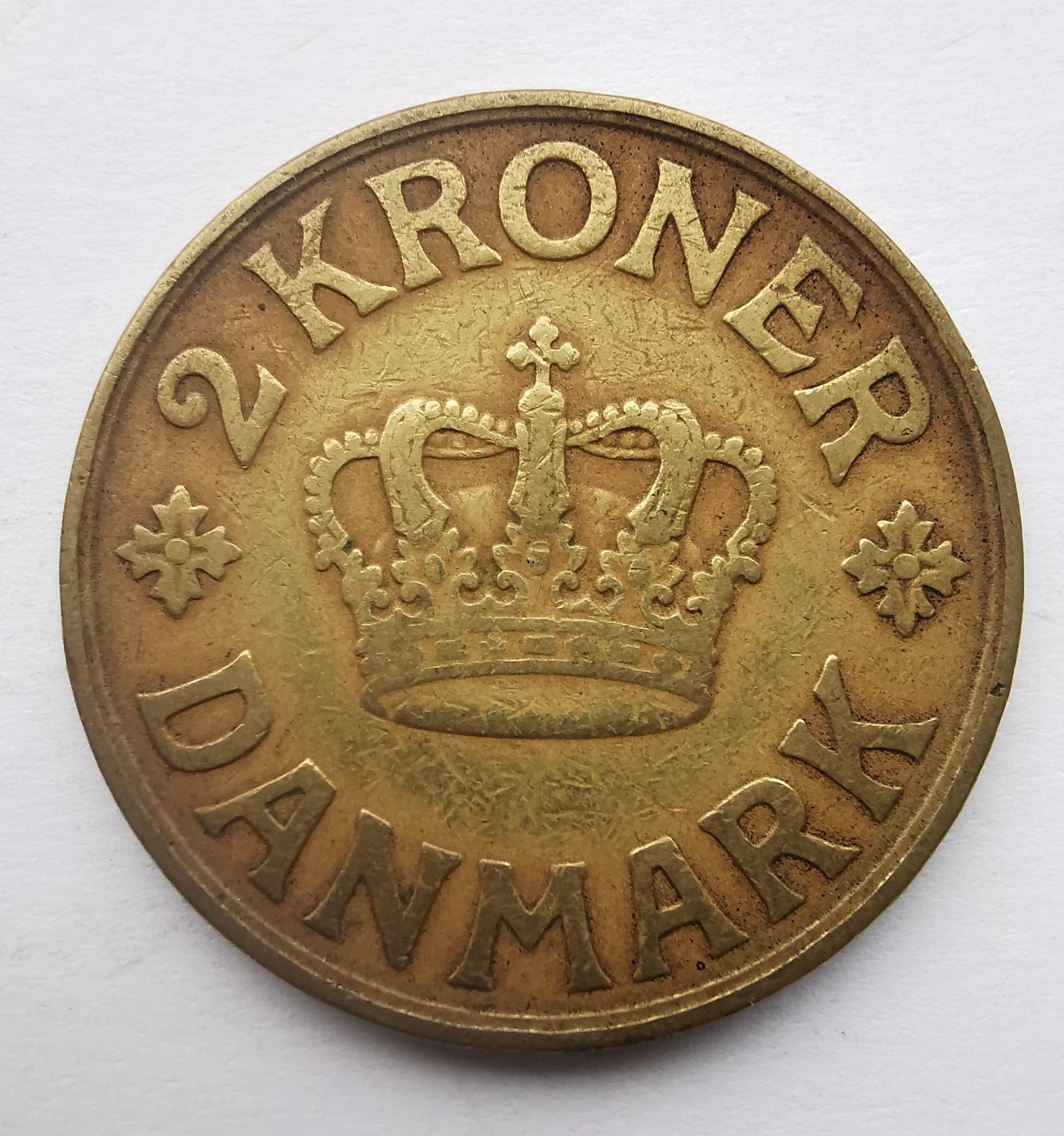 Danija 2 kronos 1925