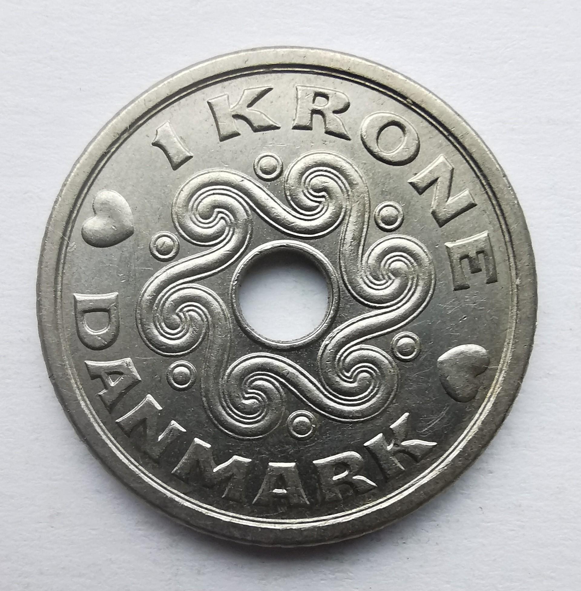 Danija 1 krona 2001