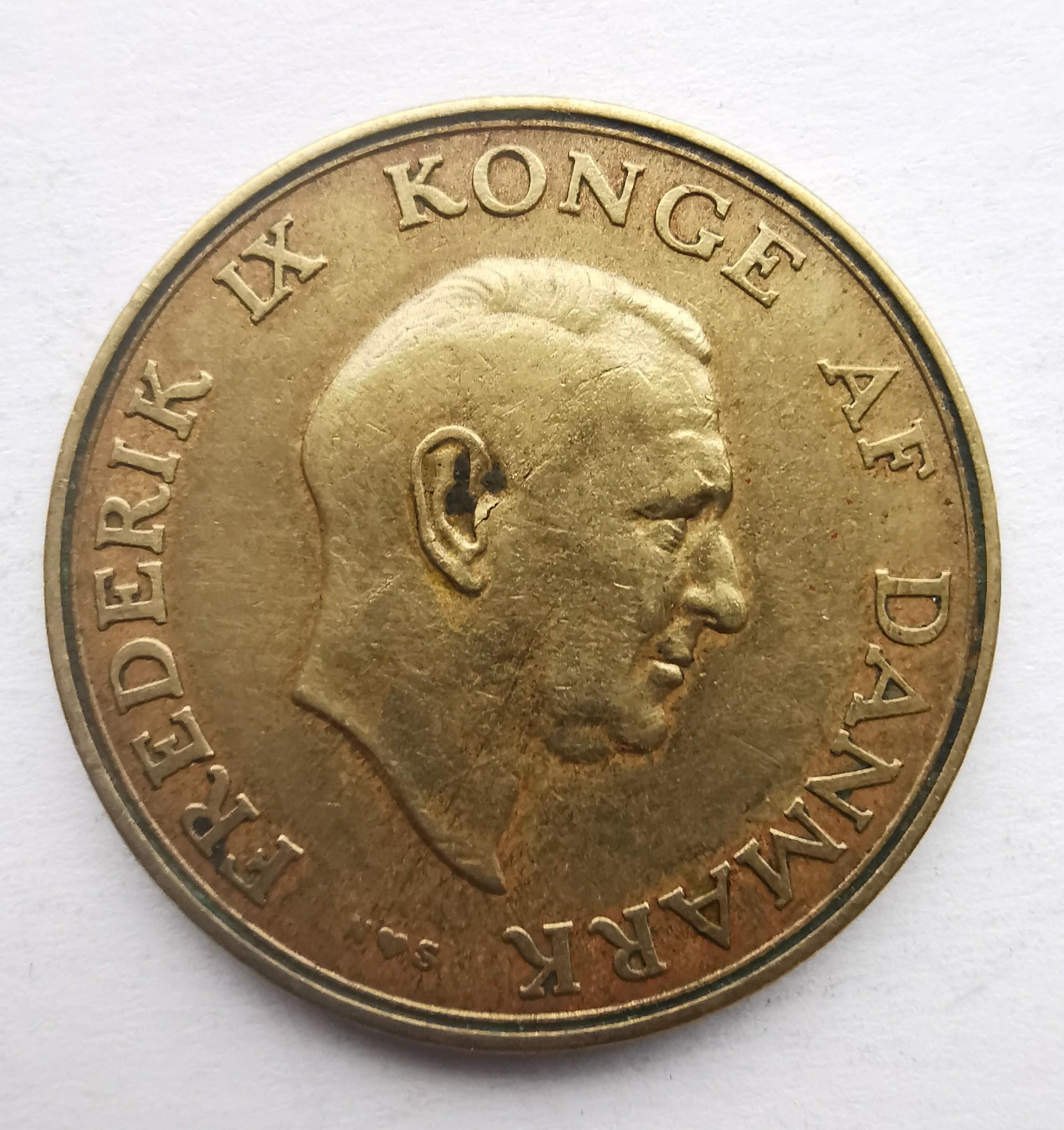 Danija 1 krona 1955