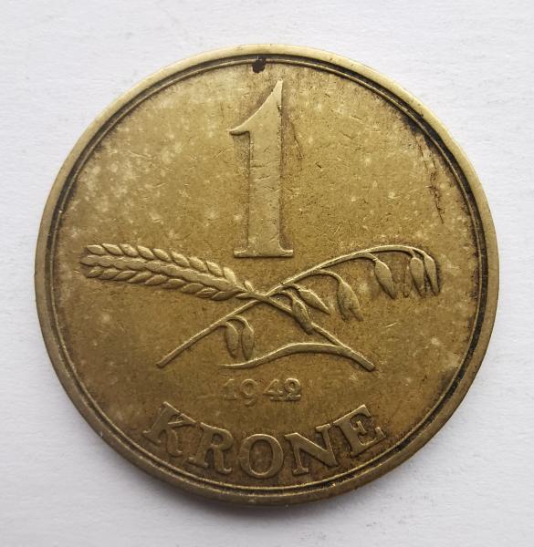 Danija 1 krona 1942