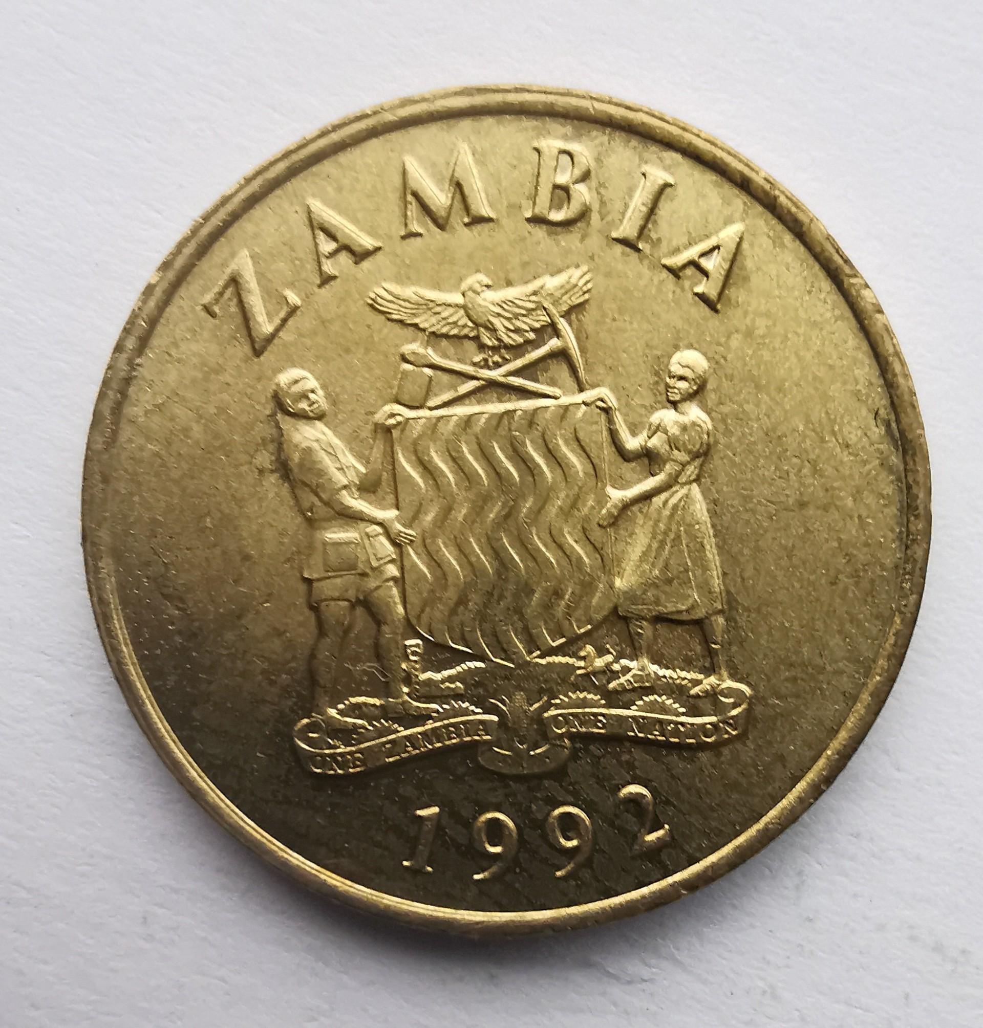 Zambija 1 kwacha 1992