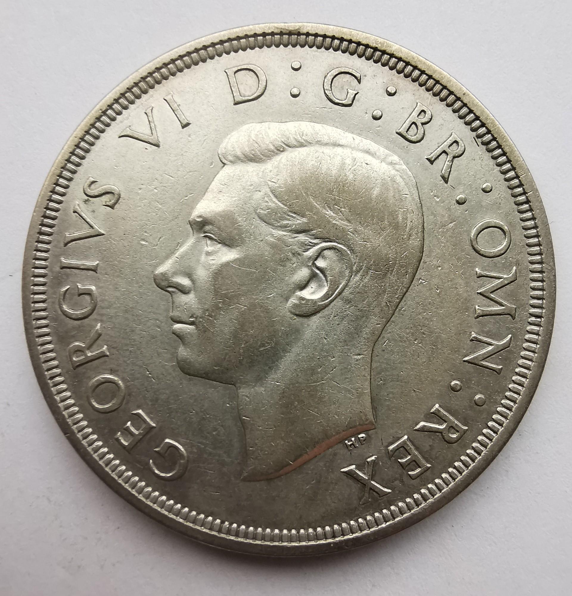 Didžioji Britanija 5 šilingai krona 1951