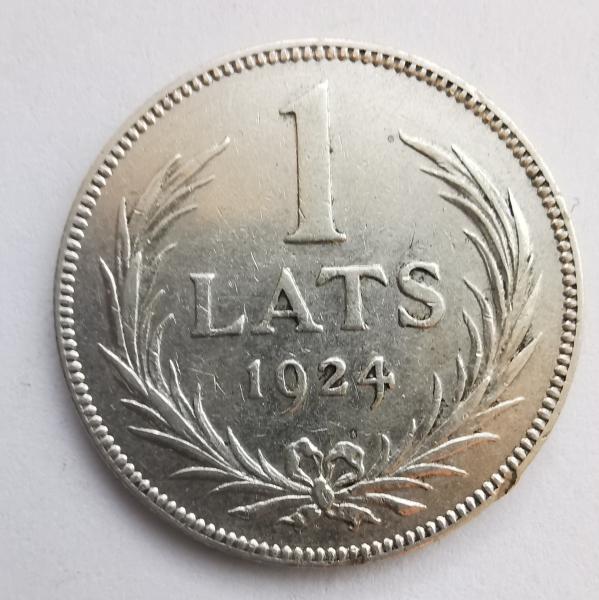 Latvija 1 latas 1924 sidabras