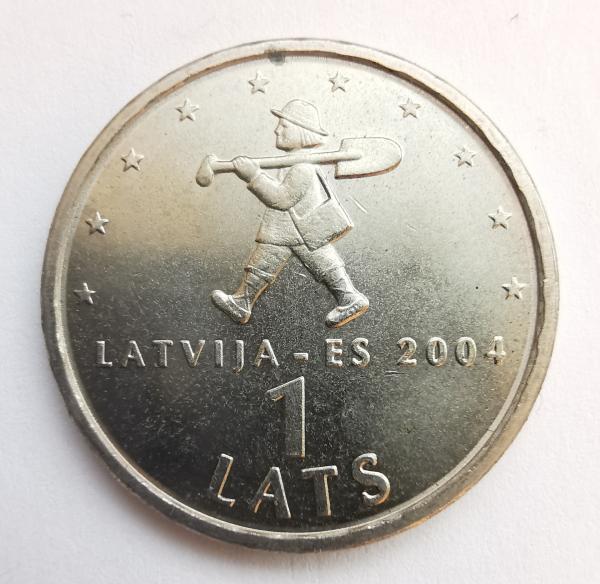 Latvija 1 latas 2004