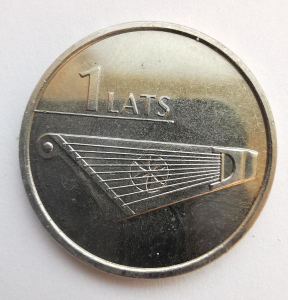 Latvija 1 latas 2013 kanklės