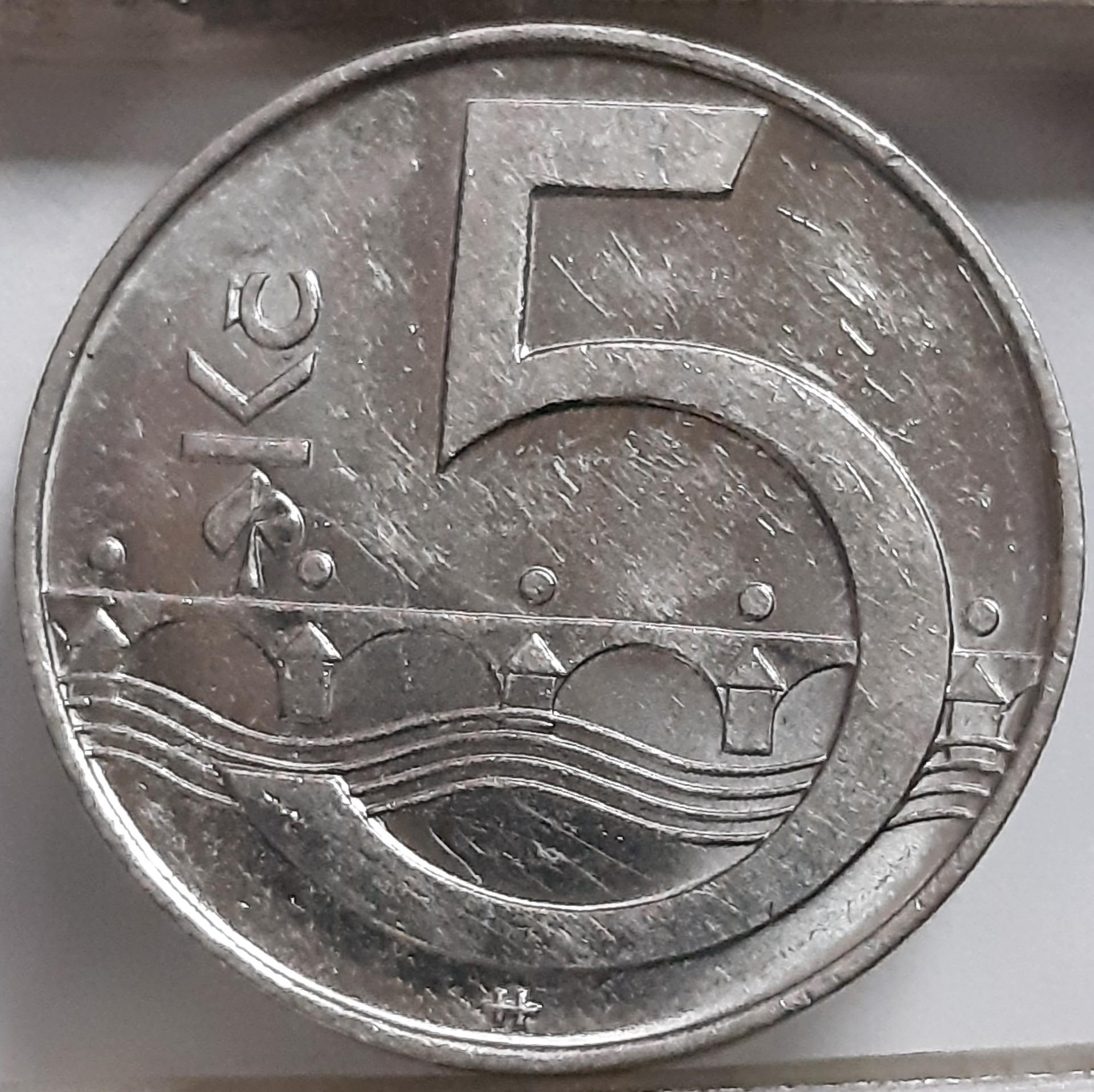 Čekija 5 kronos 2002 KM#8 (7849)