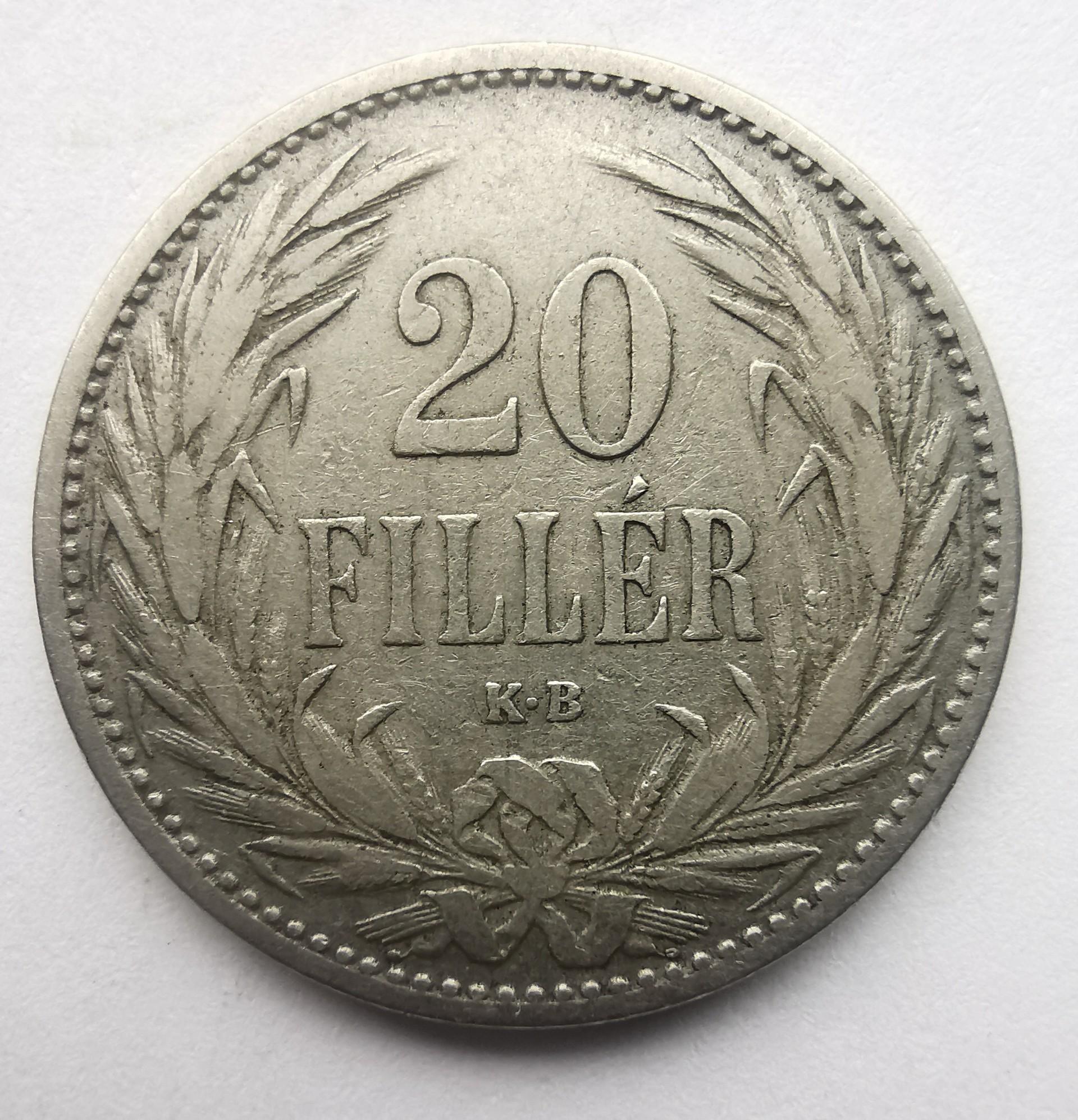 Vengrija 20 filler 1894