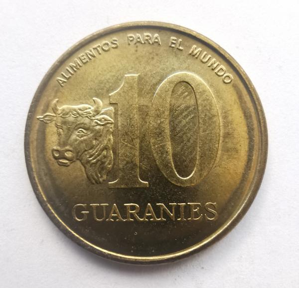 Paragvajus 20 guaranies 1996