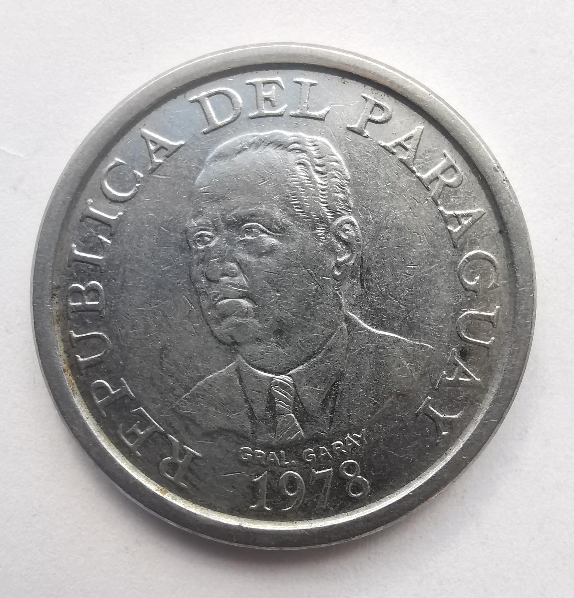 Paragvajus 10 guaranies 1978