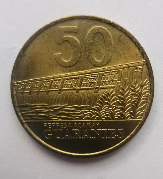 Paragvajus 50 guaranies 1998