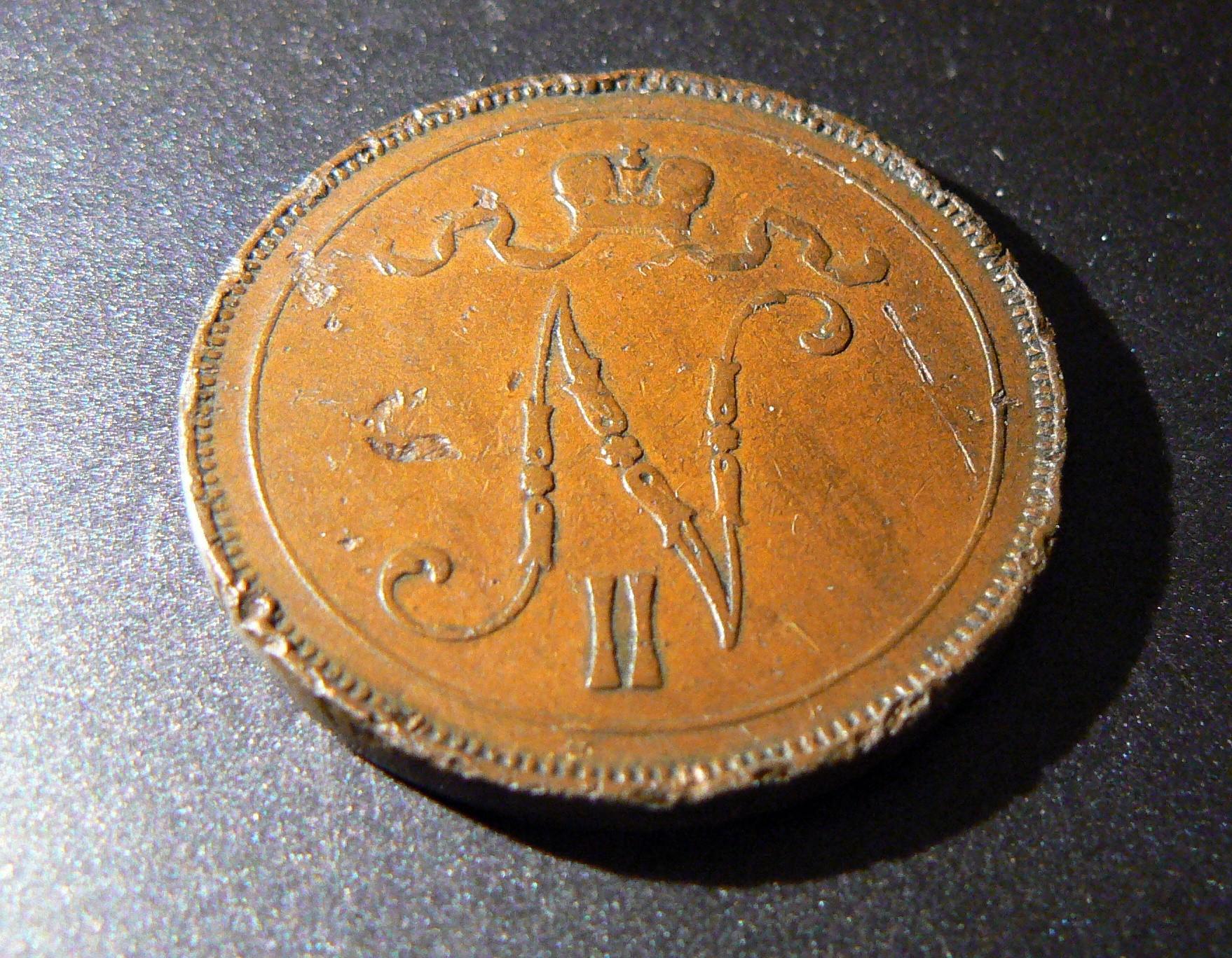 10 pennia 1895 Suomija