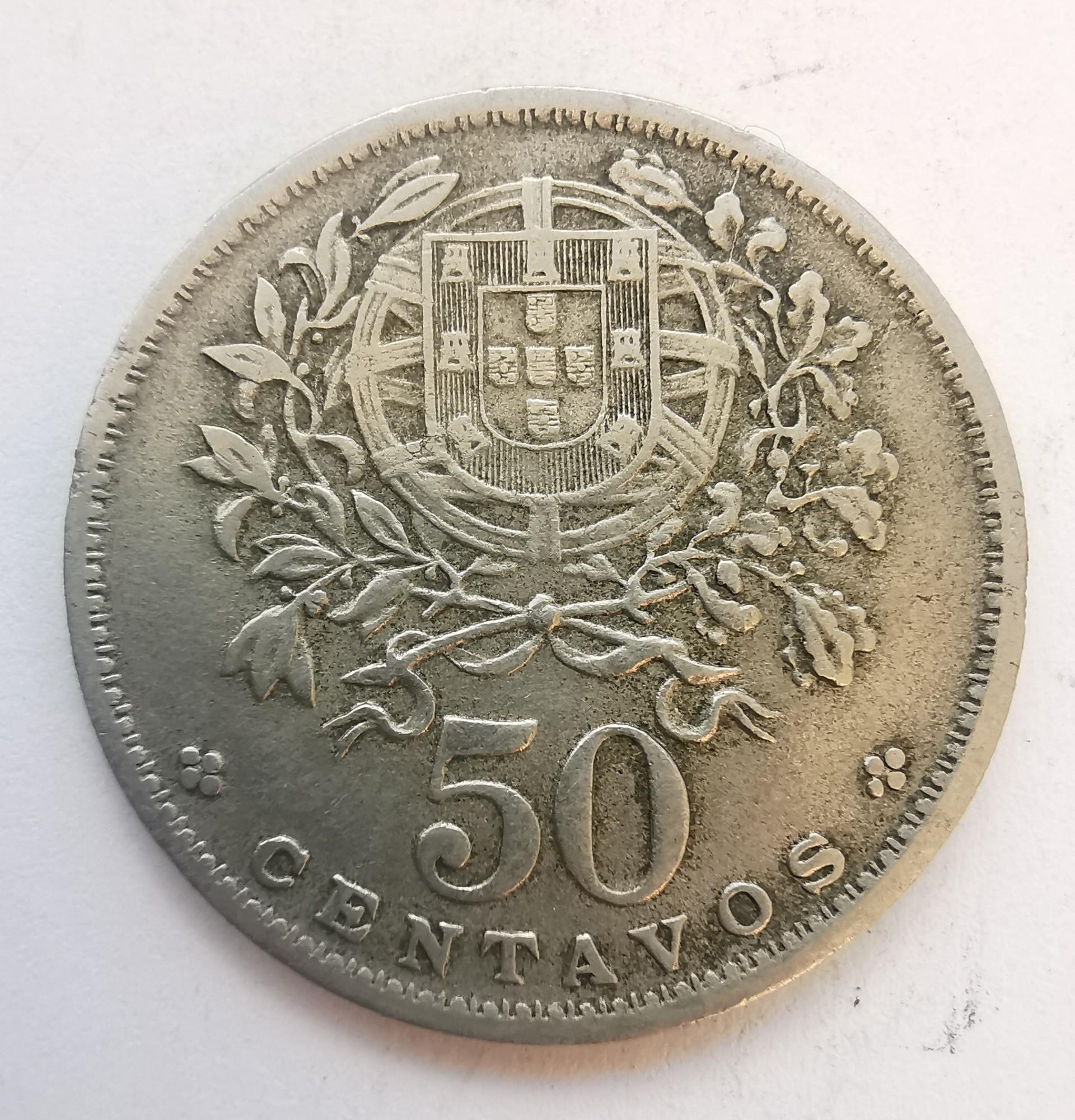 Portugalija 50 c 1947