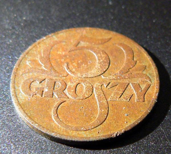 5 groszy 1937 m.