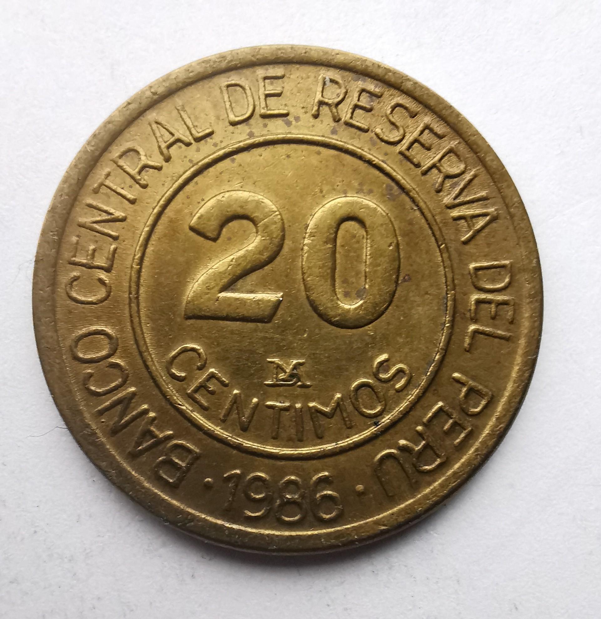 Peru 20 c 1986