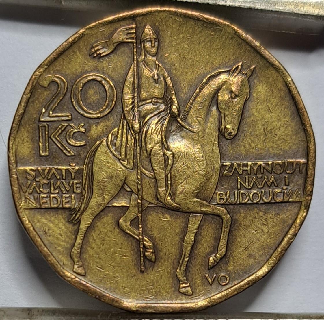 Čekija 20 kronų 1998 KM#5 (7865)