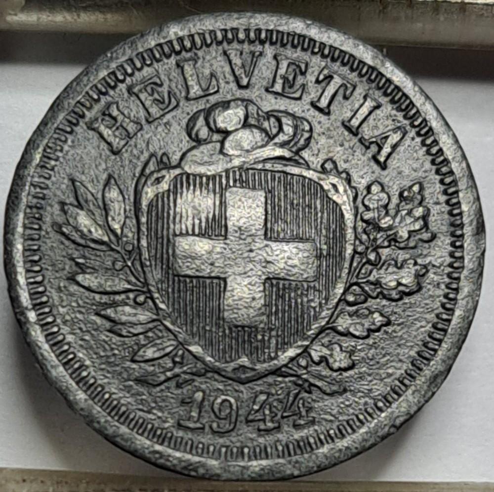 Šveicarija 1 rapenas 1944 KM#3a (7867)