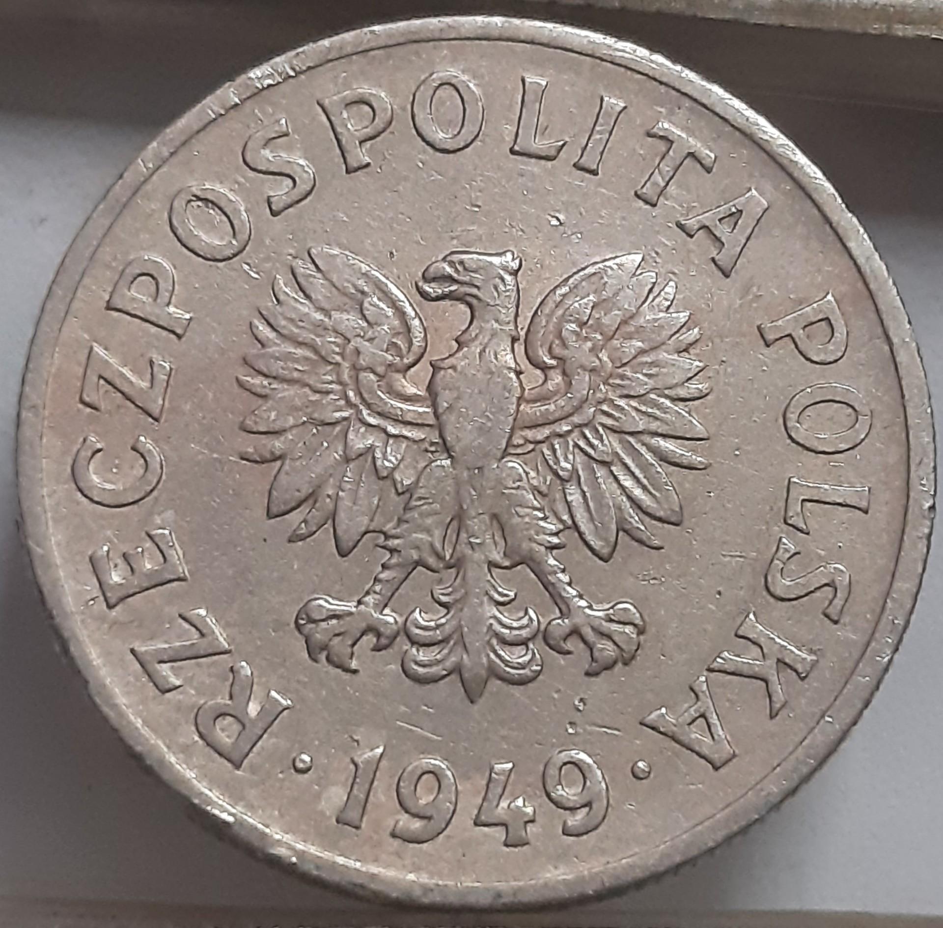 Lenkija 50 grašių 1949 Y#44 (7877)