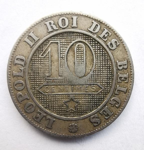 Belgija 10 c 1894