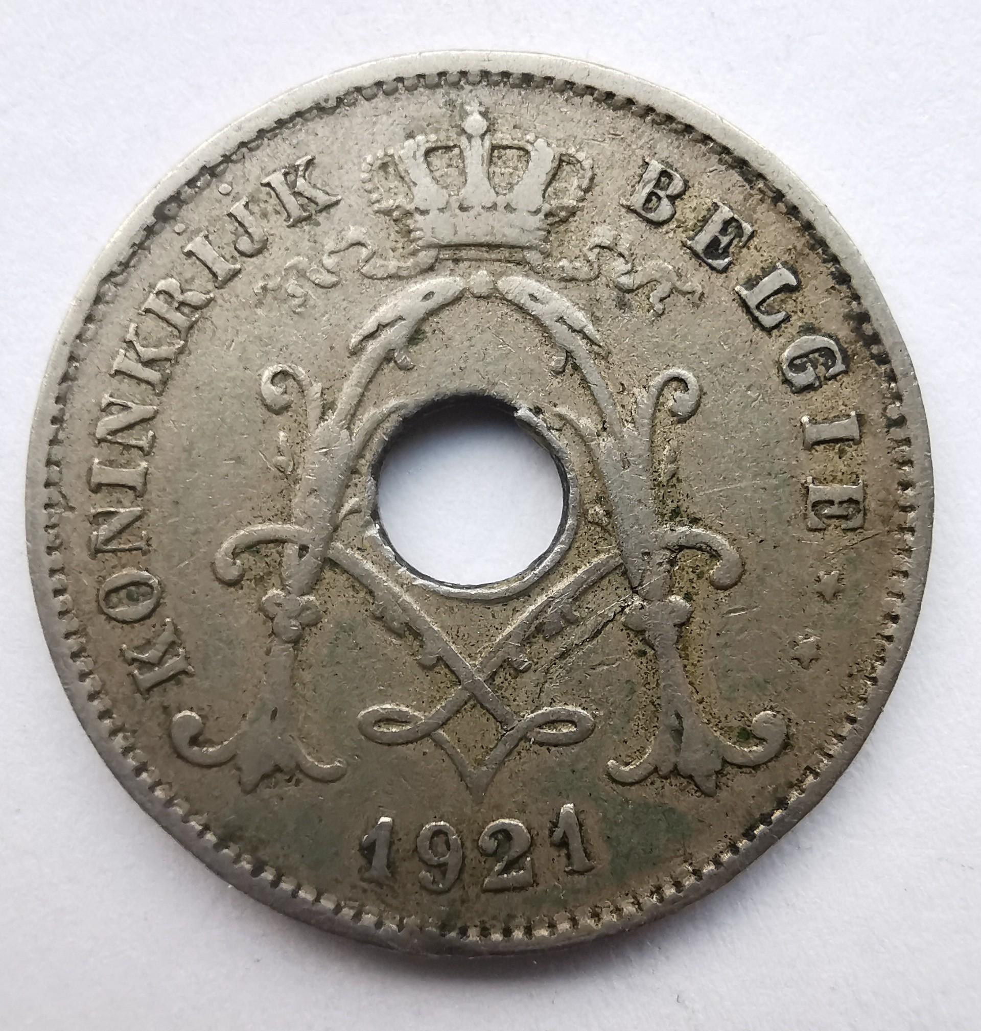 Belgija 10 c 1921