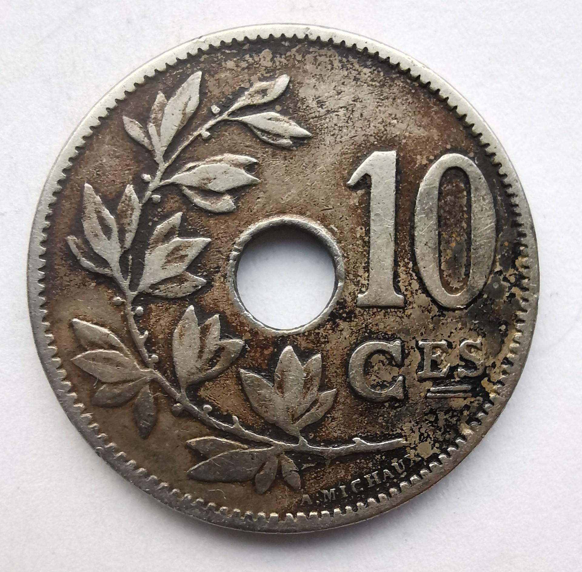 Belgija 10 c 1905.