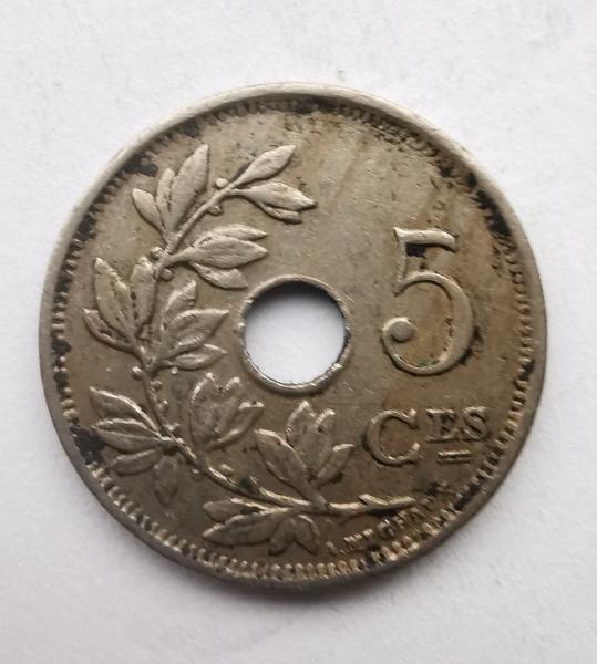 Belgija 5 c 1925