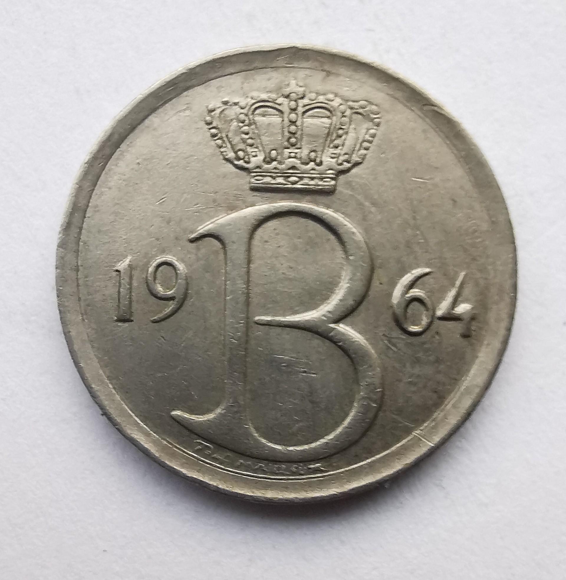 Belgija 25 c 1964