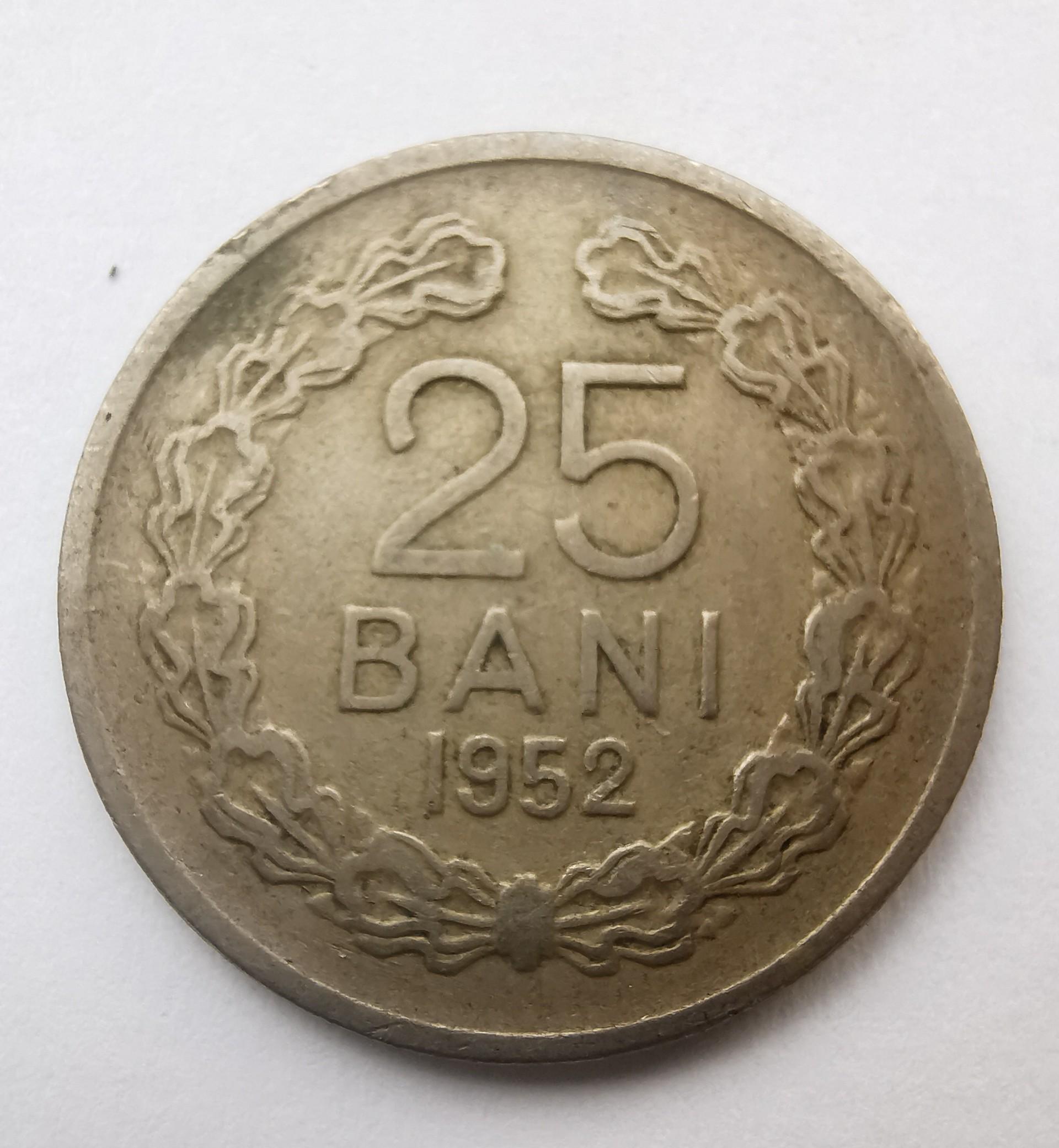 Rumunija 25 bani 1952