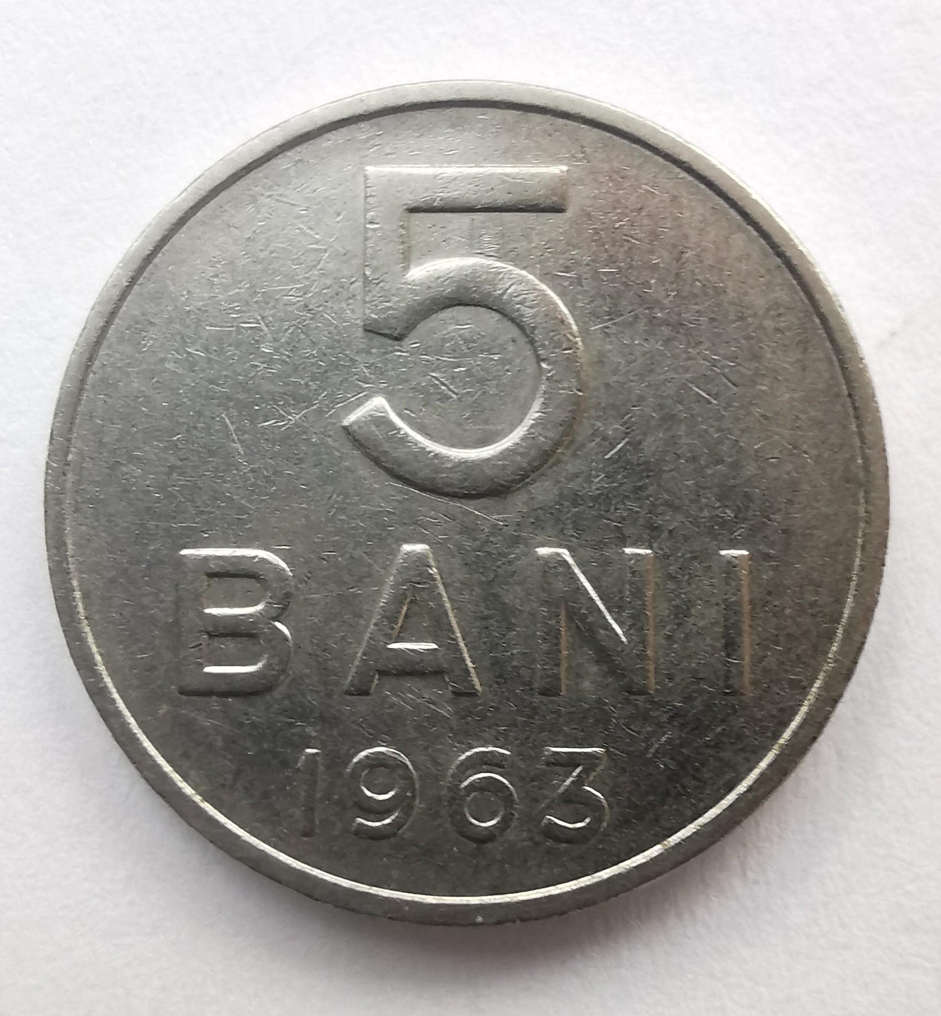 Rumunija 5 bani 1963