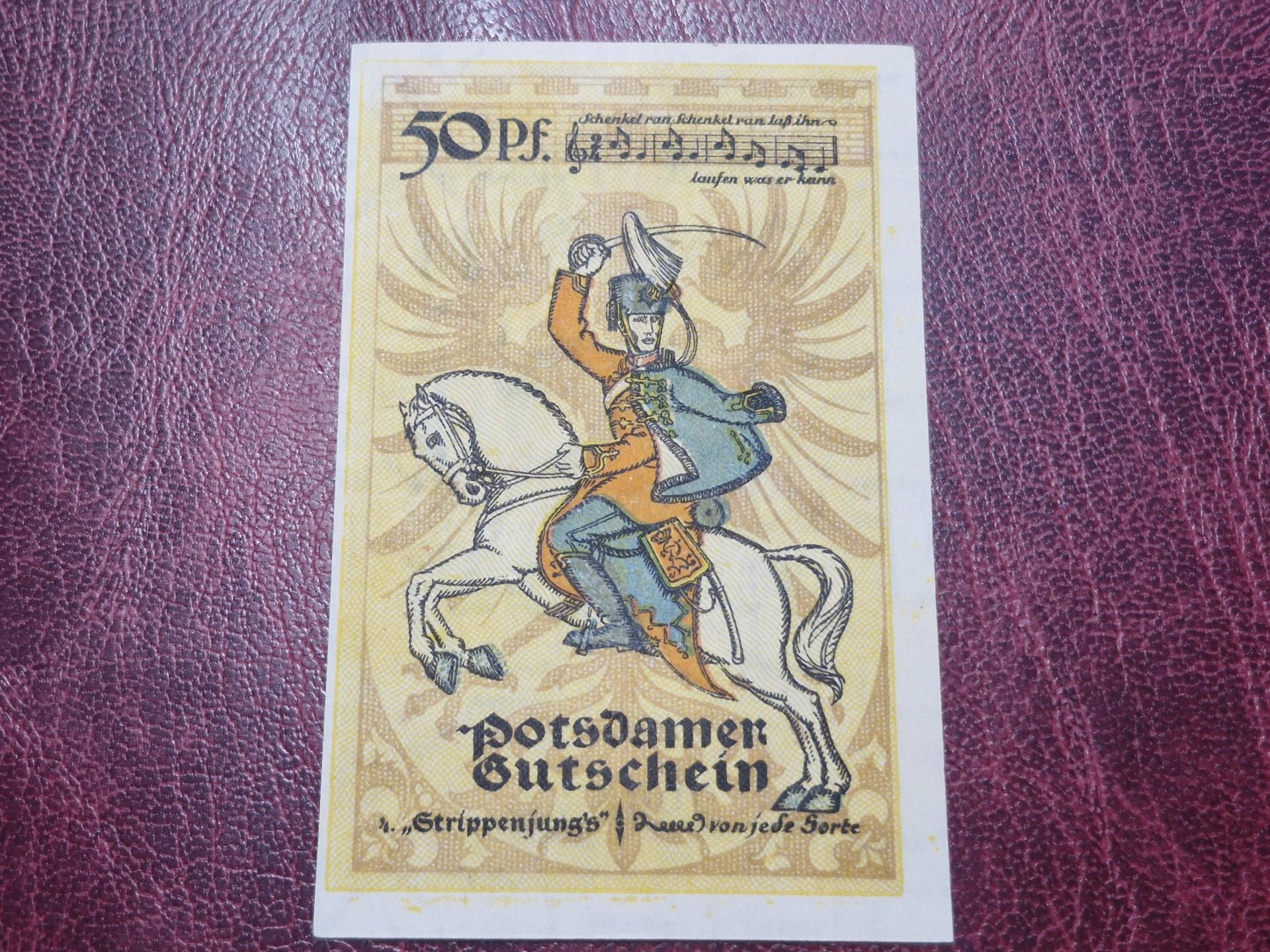 50 Pfennig 1921.11.28 Potsdam Notgeld Vokietija