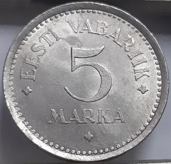 Estija 5 markės 1922 KM#3 (7896)