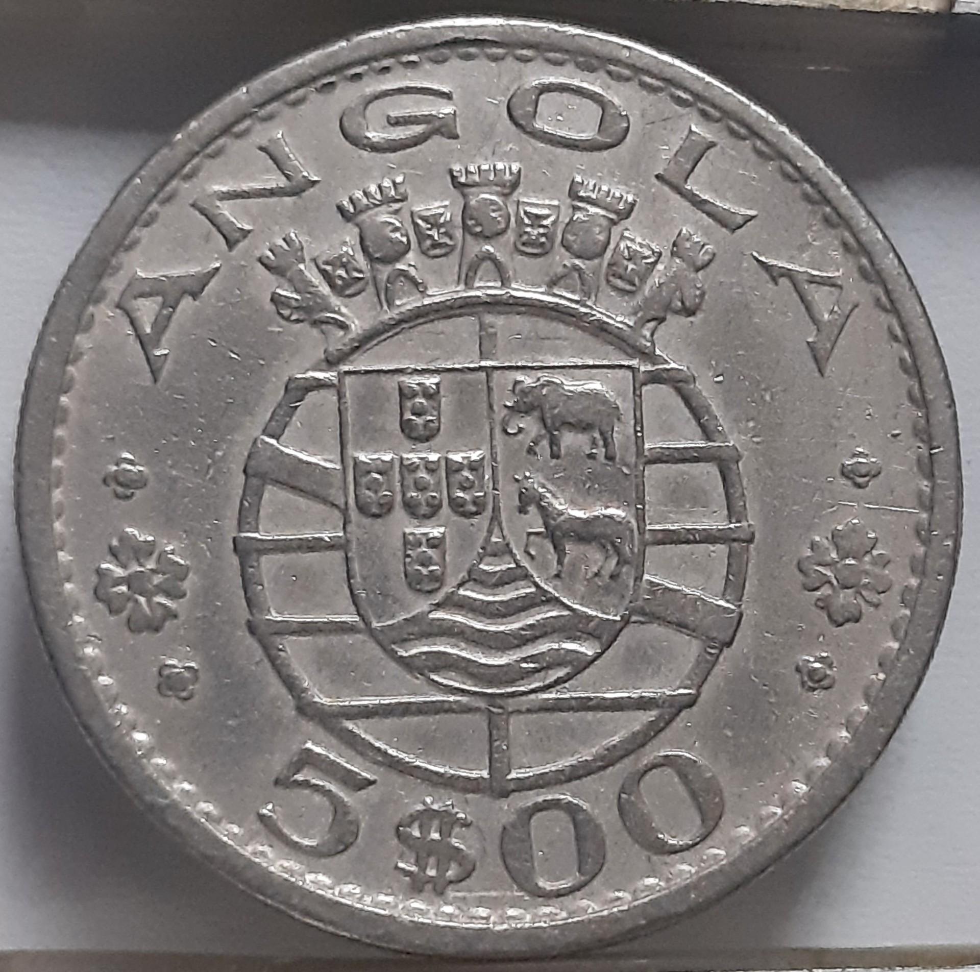 Angola 5 eskudai 1972 KM#81 (7901)