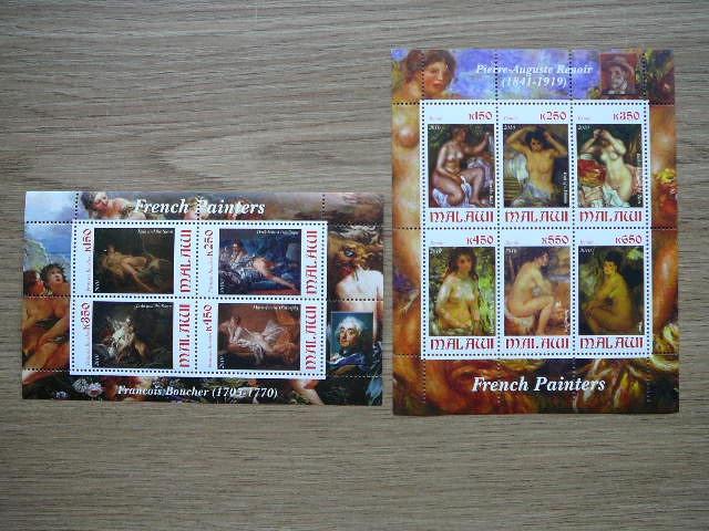 g163/4a Daile F.Boucher P.Renuaras Malavis 2010 svarus MNH