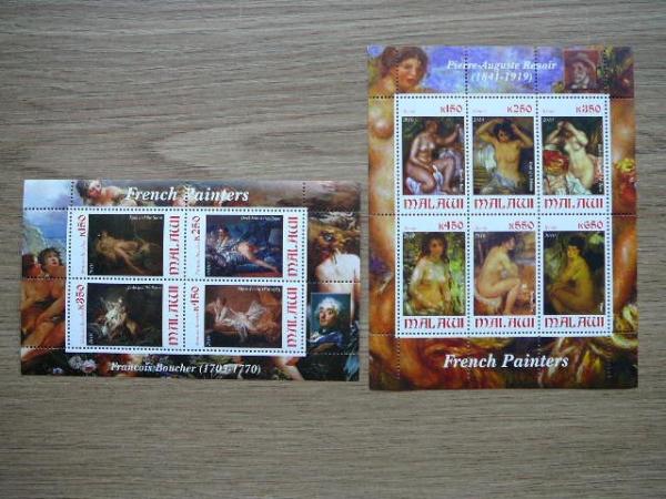 g163/4a Daile F.Boucher P.Renuaras Malavis 2010 svarus MNH