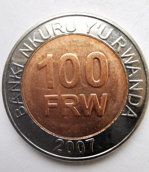 Ruanda 100 frankai 2007