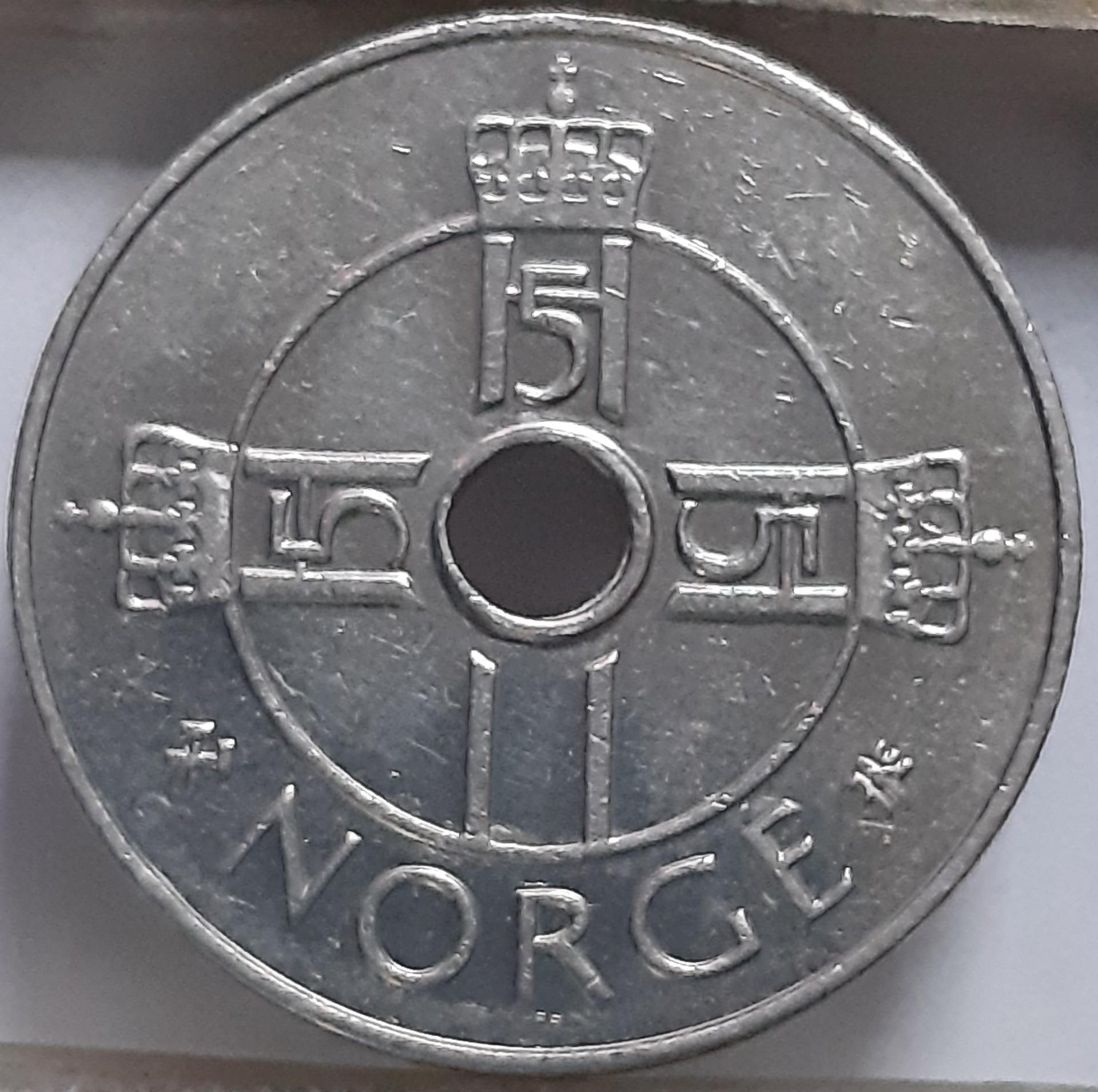 Norvegija 1 krona 2000 KM#462 (7928)