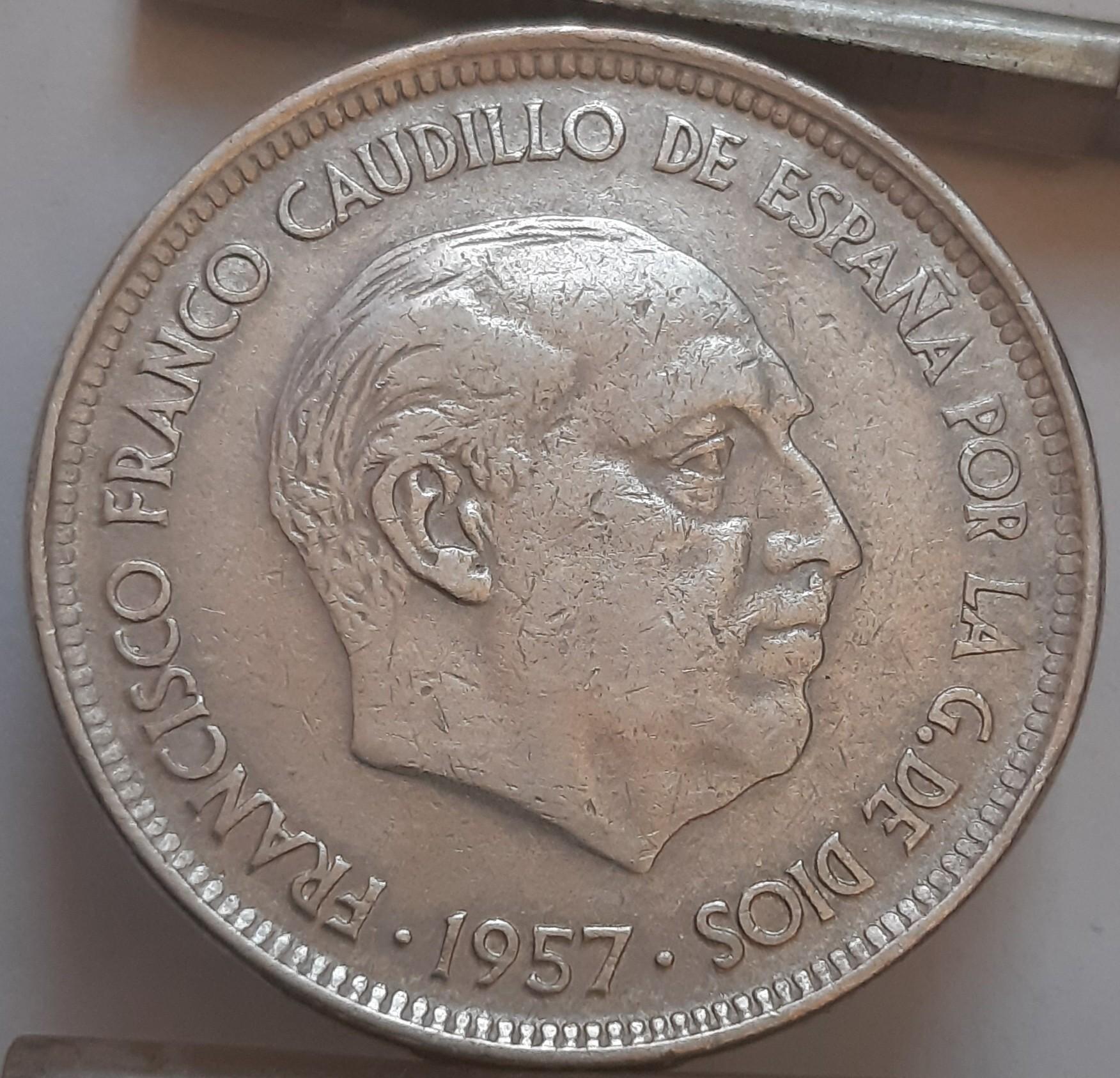 Ispanija 50 pesetų (58) 1957 KM#788 (7940)